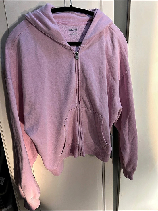 Hollister Tops - Hollister Zip-Up Hoodie in Pink Size XS